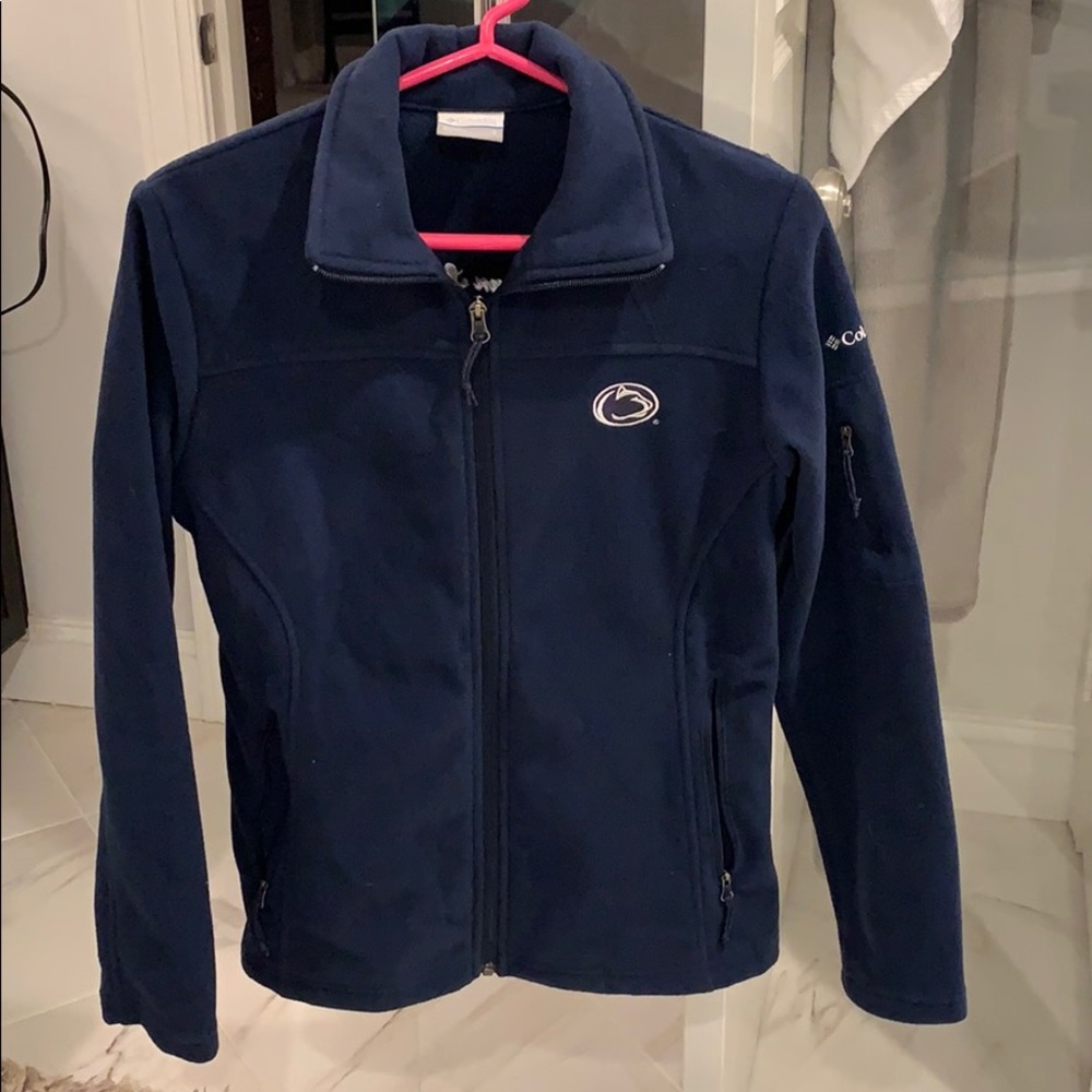 COLUMBIA - navy blue penn state zip up jacket